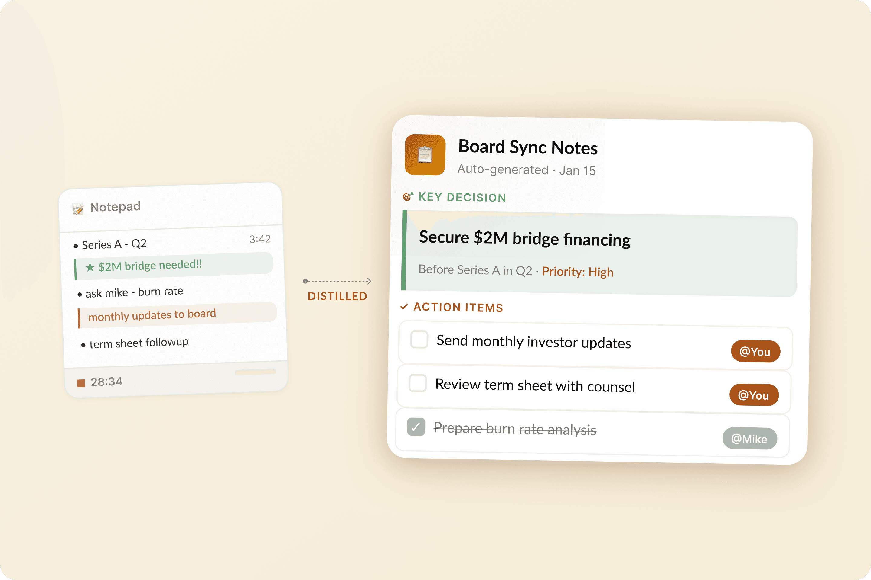 Find the signal in the chitchat.